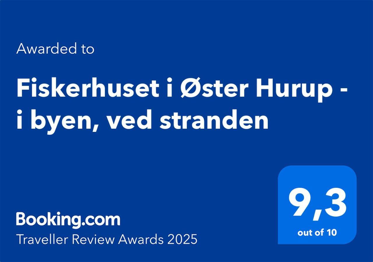 Fiskerhuset I Oster Hurup - I Byen, Ved Stranden Ngoại thất bức ảnh